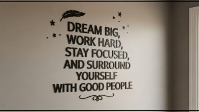 Wall Art with Vinyl Letters