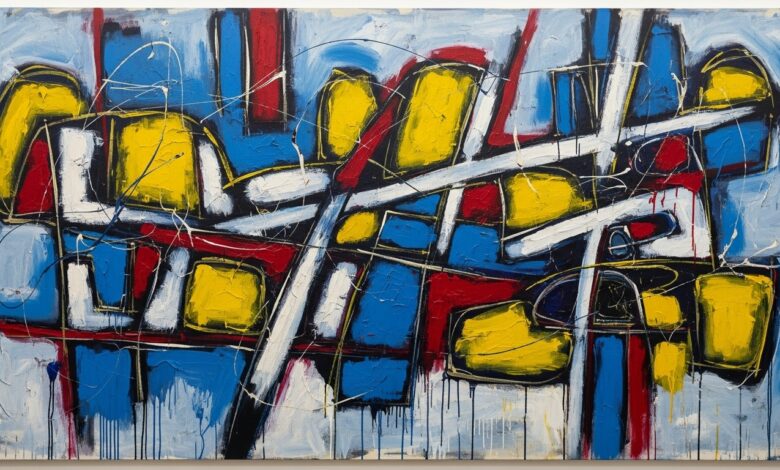 Abstract Canvas Painting